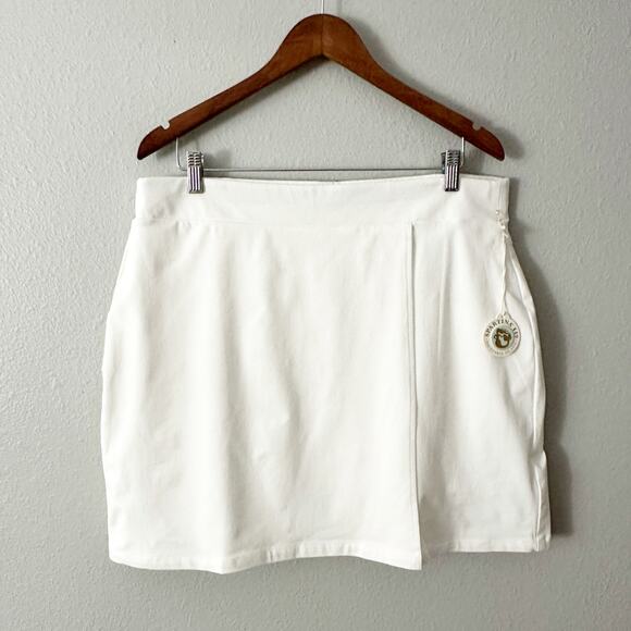 Spartina 449 Liza BiStretch Faux Wrap Skort Pearl White Women’s Size XL NEW - Picture 3 of 13